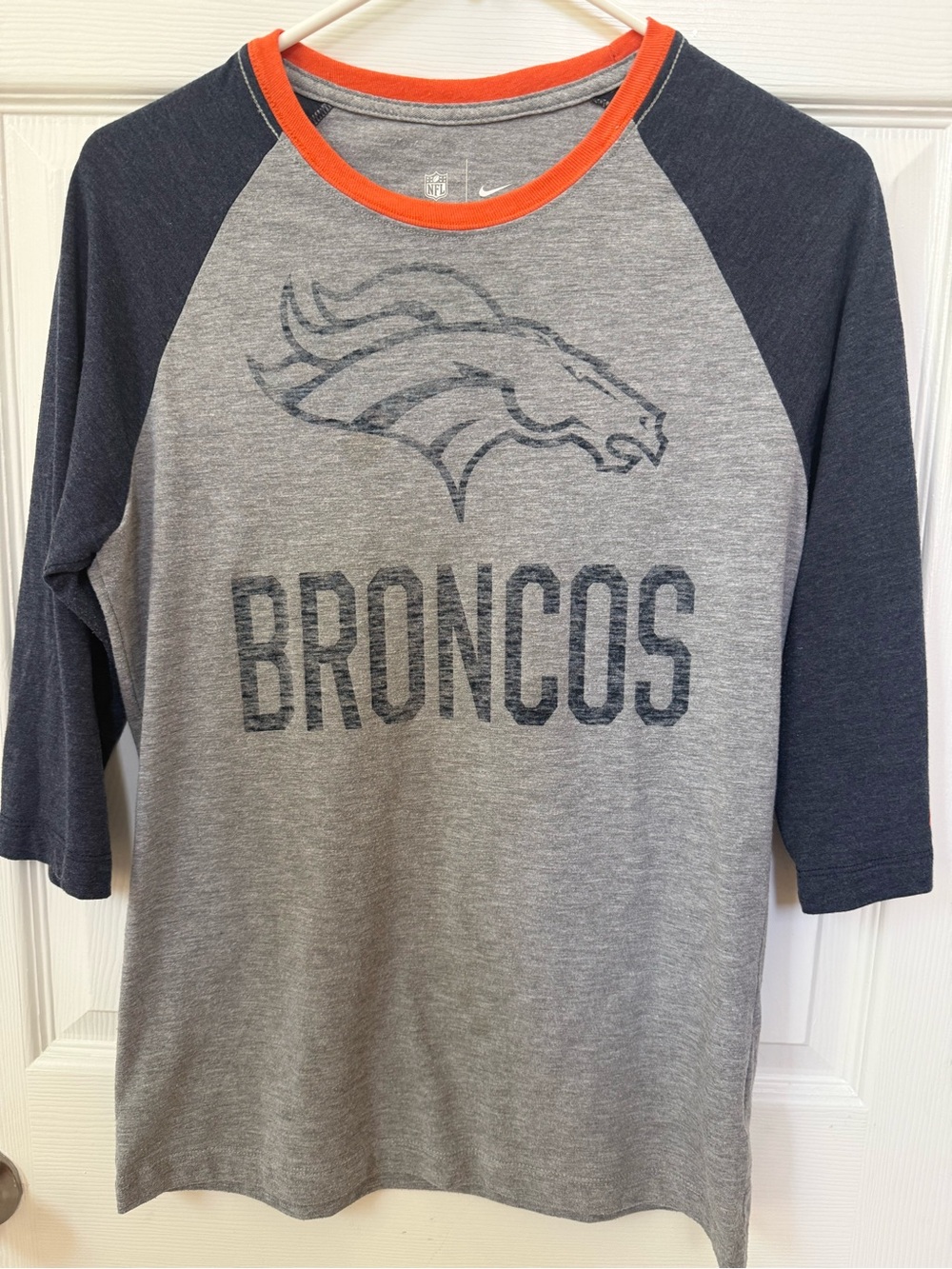 NFL Team Broncos 3/4 Sleeve Tee